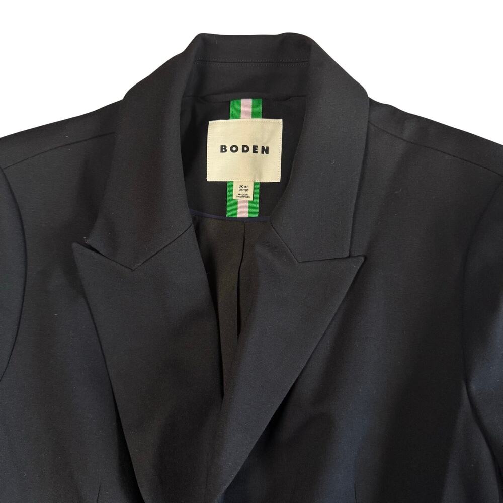 Boden Marylebone Ponte Blazer Women’s Black 2 Button Career Jacket - 12P - Picture 4 of 10